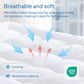 Niagara Mattress Topper Twin - Cooling Breathable Pillow Top Mattress Pad for Back Pain Relief - Deep Pocket Topper Fits 8-20 Inches Mattress