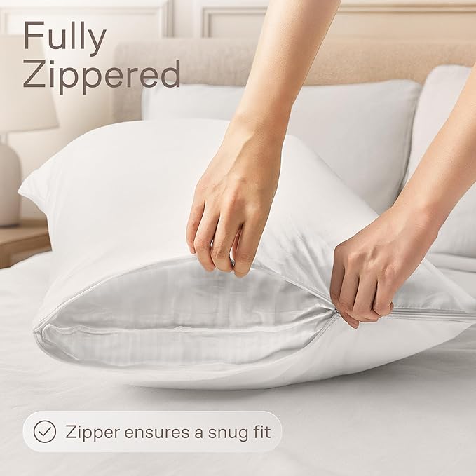 Ultra Soft Pillow Protectors with Zipper