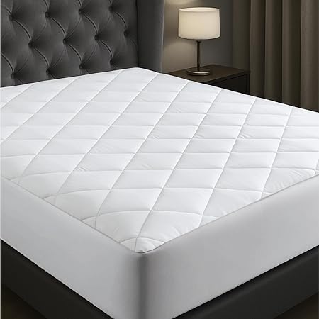 Niagara Cotton Mattress Pad Twin 39x75 - Non Noisy Cooling Breathable Ultra Plush Absorbent Protector Extra Deep Fits 20 Inches Deep Mattress