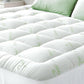 Ultra Soft Queen Size Mattress Topper - Viscose Made from Bamboo Pillow Top Mattress Pad for Back Pain Relief - Naturally Cooling for Hot Sleepers, White