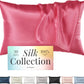 bright pink Silk pillow case