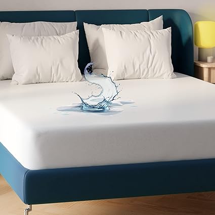 Niagara Waterproof Mattress Protector King 78x80 Cover Deep Pocket Breathable Noiseless 8-20Inches Bed Smooth Jersey Mattress Pad Cover Fully Ultra Thin Polyester