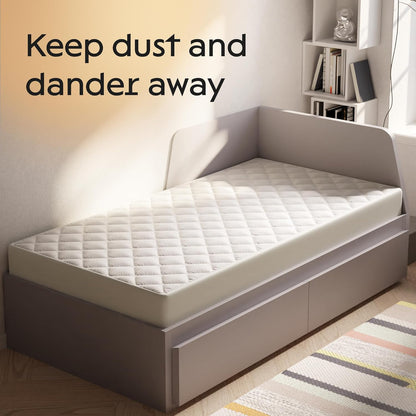 Niagara Cotton Mattress Pad Queen 60x80 - Non Noisy Cooling Breathable Ultra Plush Absorbent Protector Extra Deep Fits 20 Inches Deep Mattress