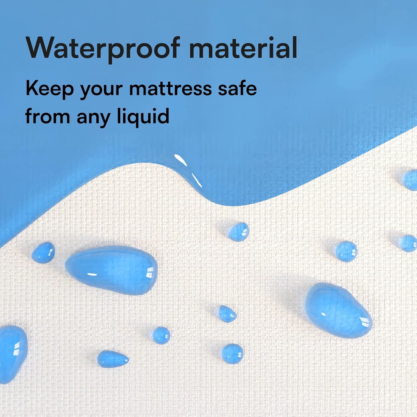 Niagara Waterproof Mattress Protector Queen 60x80 Cover Deep Pocket Breathable Noiseless 8-20Inches Bed Smooth Jersey Mattress Pad Cover Fully Ultra Thin Polyester