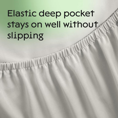 100% Waterproof King Mattress Protector - 360 Pad Protection Against Spills, Stains & Accidents for Parents & Pet Owners - Noiseless & Cooling Viscose Made from Bamboo (Green)