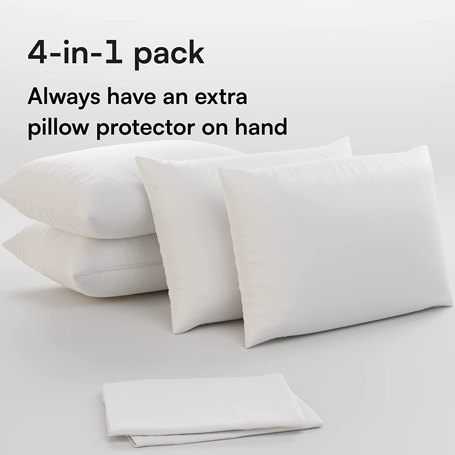 Protect Your Pillows with Our 4 Pack Zippered Pillow Protectors