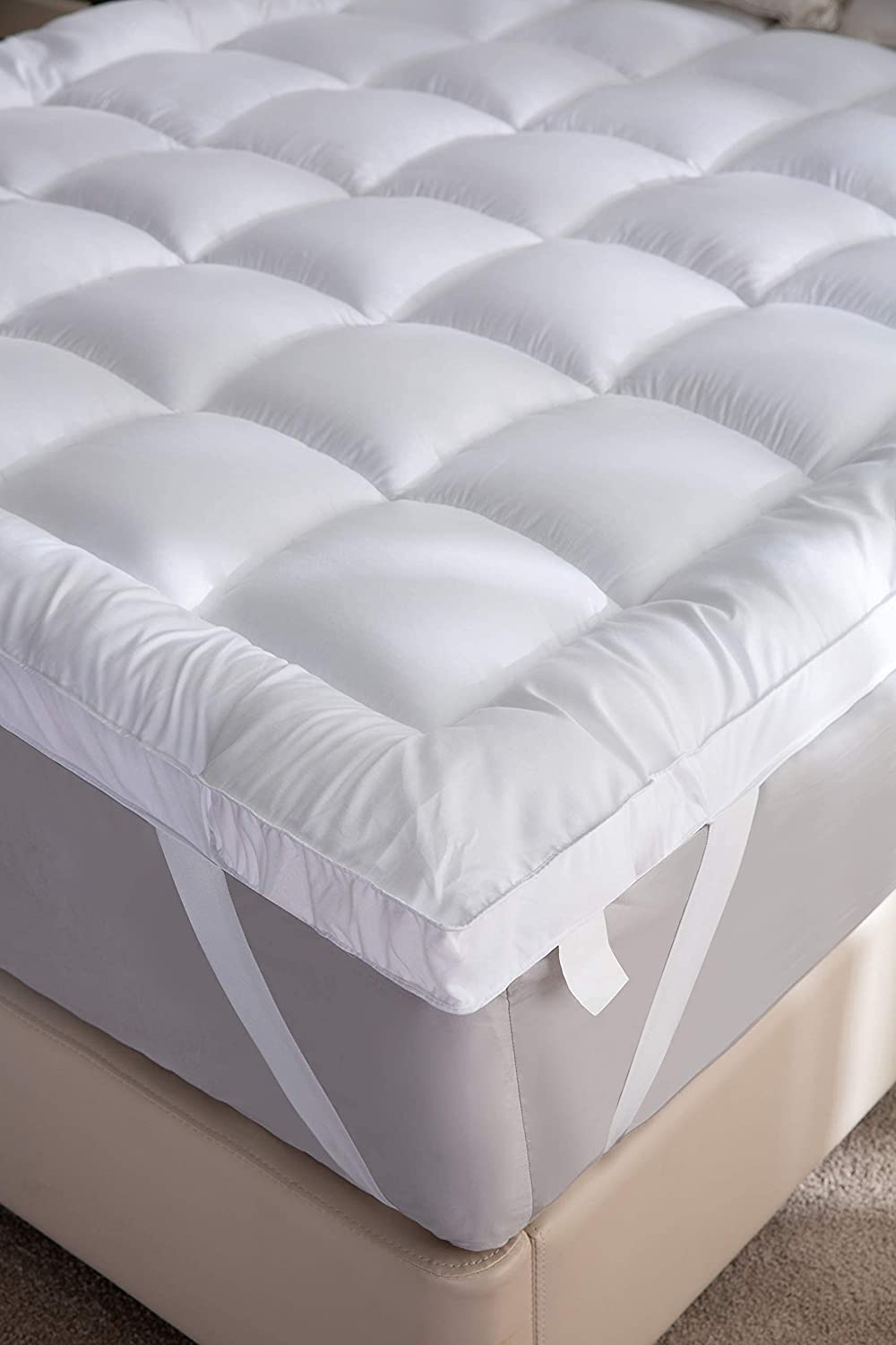 microfiber mattress topper-superior microfiber all season down alternative mattress topper – white-microfiber in mattress toppers-microfiber mattress topper hospitology product-hospitology microfiber quilted mattress pad & topper