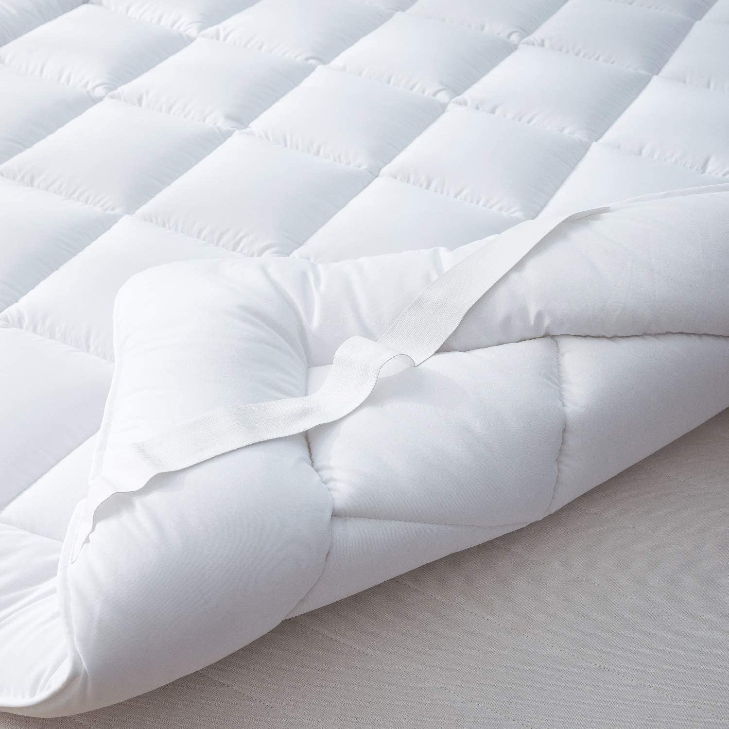 microfiber mattress topper-superior microfiber all season down alternative mattress topper – white-microfiber in mattress toppers-microfiber mattress topper hospitology product-hospitology microfiber quilted mattress pad & topper