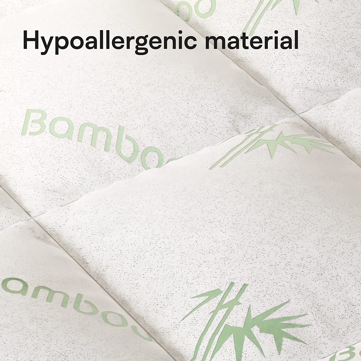 bamboo mattress topper has hypoallergenic material