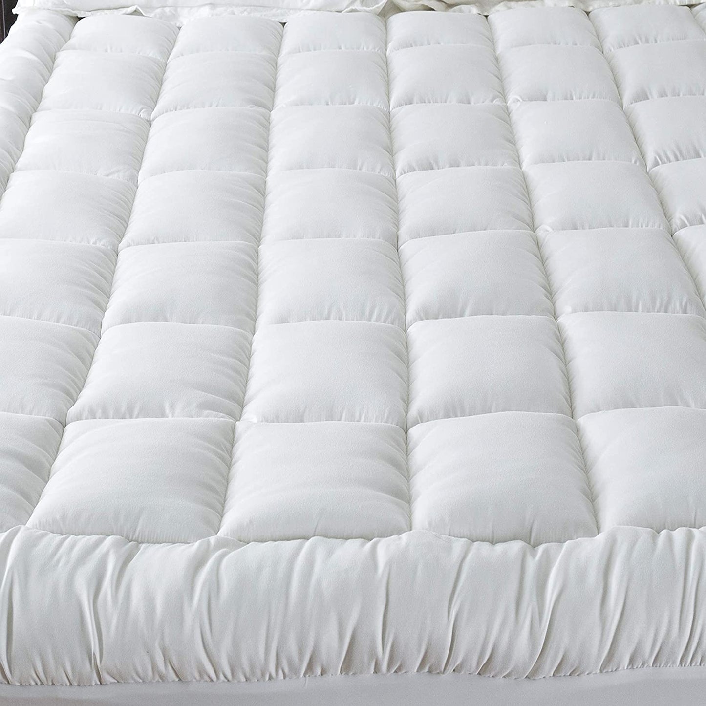 microfiber mattress topper-superior microfiber all season down alternative mattress topper – white-microfiber in mattress toppers-microfiber mattress topper hospitology product-hospitology microfiber quilted mattress pad & topper