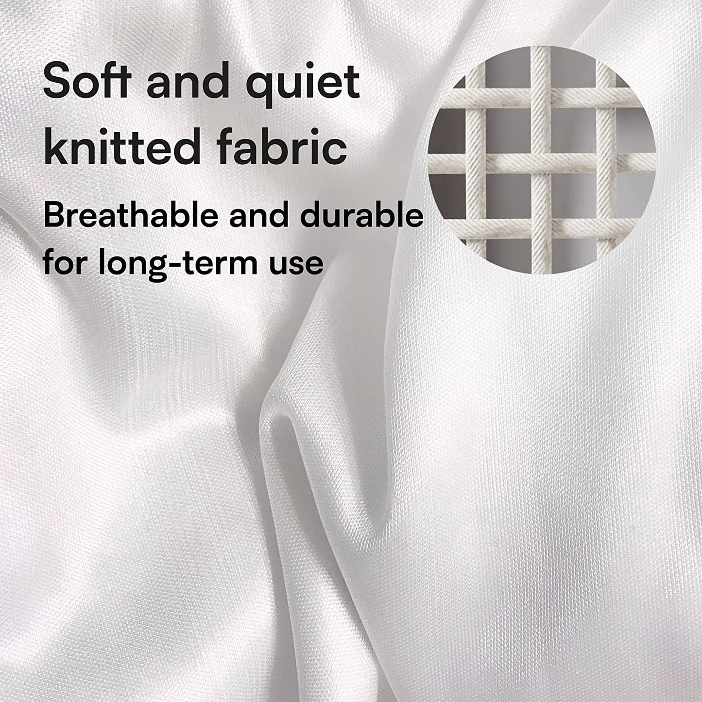 soft and quiet knitted fabric